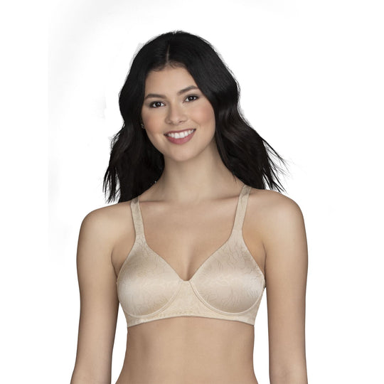 Vanity Fair Womens Body Shine Full Coverage Wirefree Bra