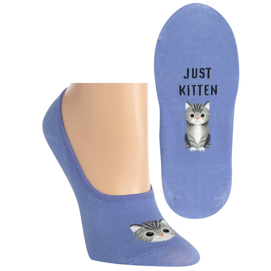 Hot Sox Womens Just Kitten Liner Socks