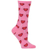 Hot Sox Womens Heart Lollipop Crew Socks
