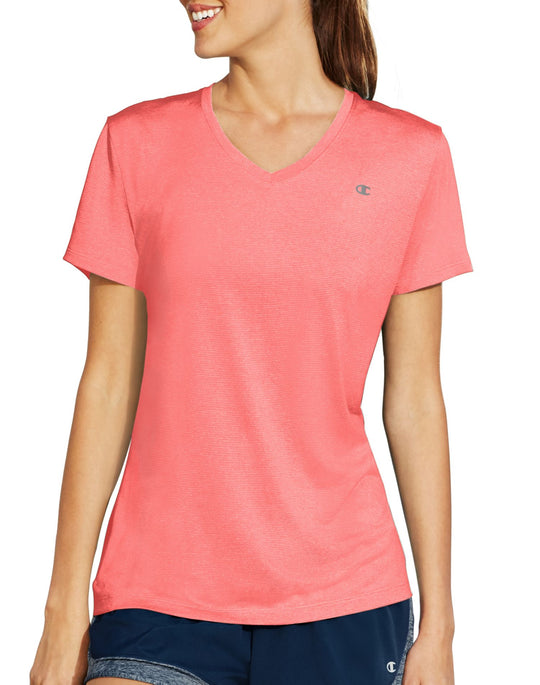 Champion Vapor® Women`s Stripe V-Neck Tee