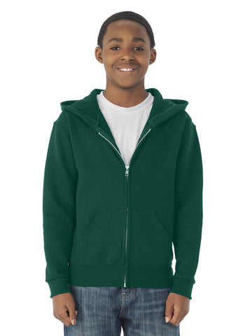 Jerzees Youth NuBlend Full Zip Hooded Sweatshirt