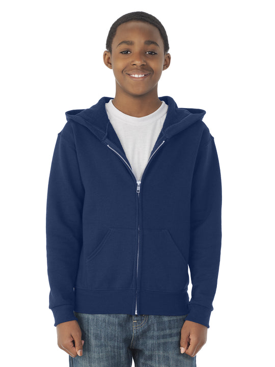 Jerzees Youth NuBlend Full Zip Hooded Sweatshirt