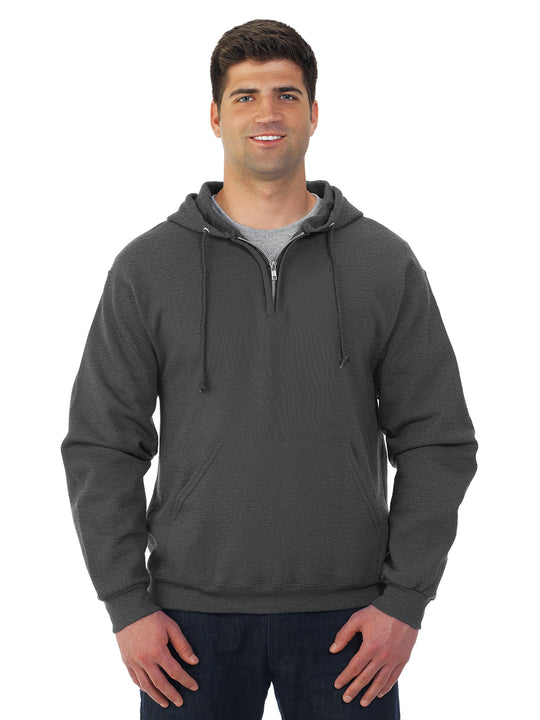 Jerzees Adult NuBlend Quarter Zip Hooded Sweatshirt