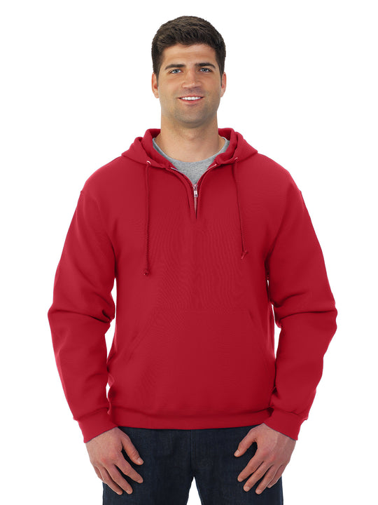 Jerzees Adult NuBlend Quarter Zip Hooded Sweatshirt