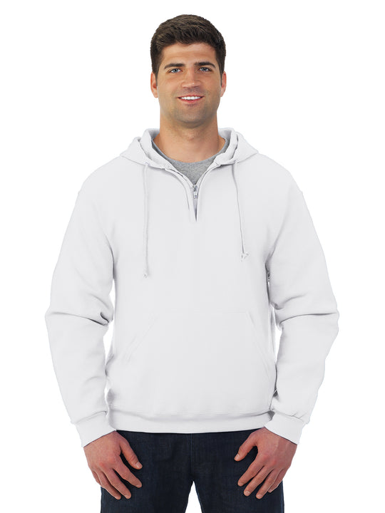 Jerzees Adult NuBlend Quarter Zip Hooded Sweatshirt