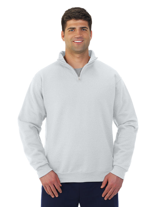 Jerzees Mens NuBlend Quarter Zip Cadet Collar Sweatshirt