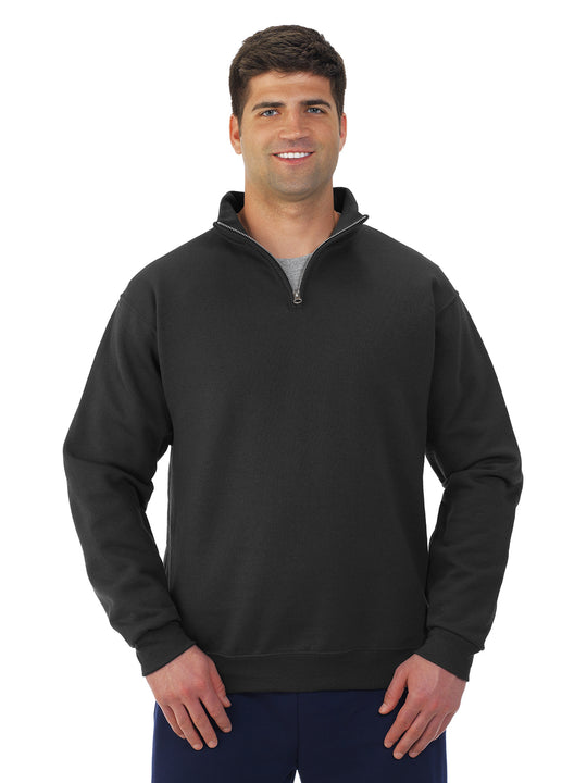 Jerzees Mens NuBlend Quarter Zip Cadet Collar Sweatshirt