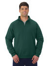 Jerzees Mens NuBlend Quarter Zip Cadet Collar Sweatshirt