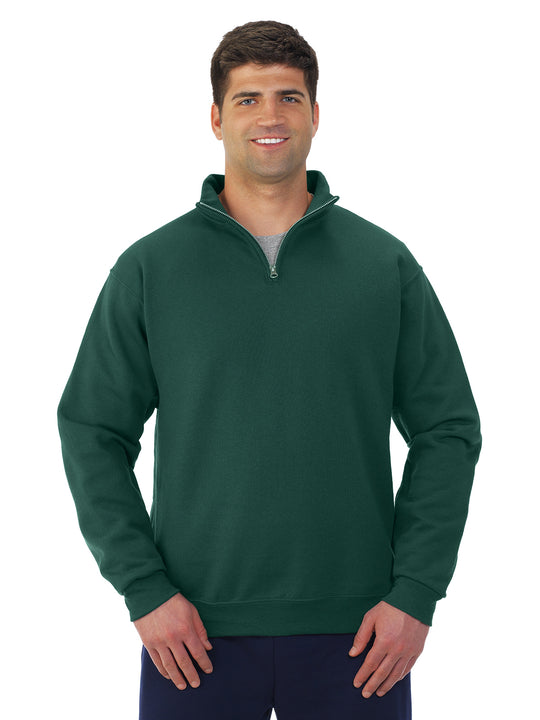 Jerzees Mens NuBlend Quarter Zip Cadet Collar Sweatshirt