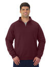 Jerzees Mens NuBlend Quarter Zip Cadet Collar Sweatshirt