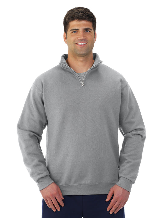 Jerzees Mens NuBlend Quarter Zip Cadet Collar Sweatshirt