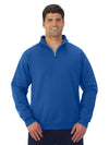 Jerzees Mens NuBlend Quarter Zip Cadet Collar Sweatshirt