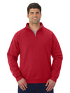 Jerzees Mens NuBlend Quarter Zip Cadet Collar Sweatshirt