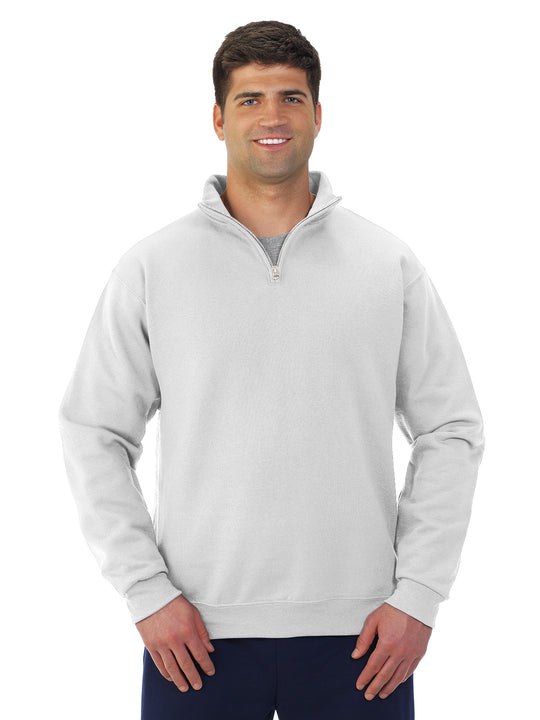 Jerzees Mens NuBlend Quarter Zip Cadet Collar Sweatshirt