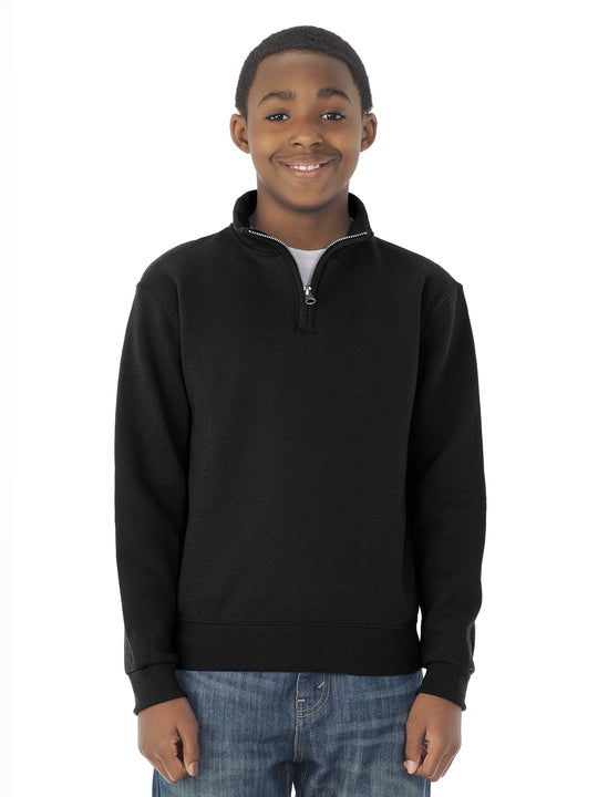 Jerzees Youth NuBlend Quarter Zip Cadet Collar Sweatshirt