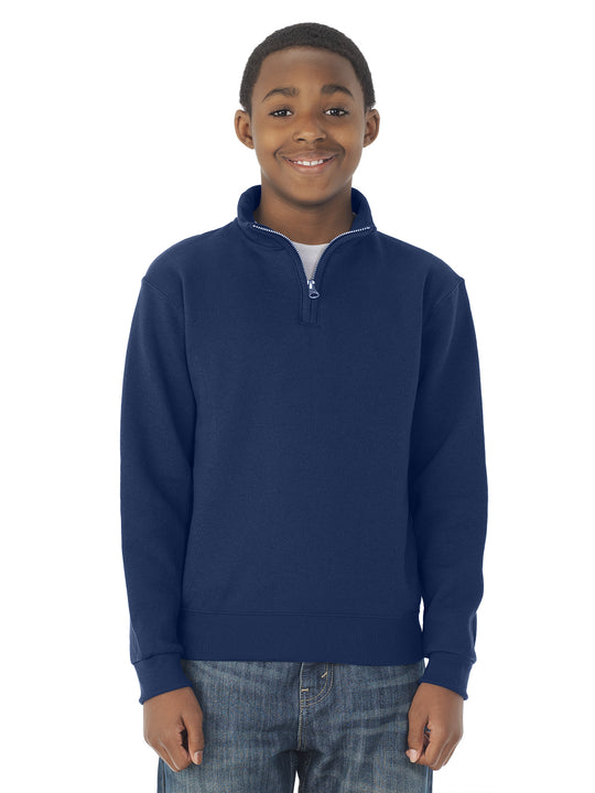 Jerzees Youth NuBlend Quarter Zip Cadet Collar Sweatshirt