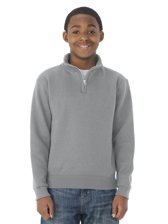 Jerzees Youth NuBlend Quarter Zip Cadet Collar Sweatshirt