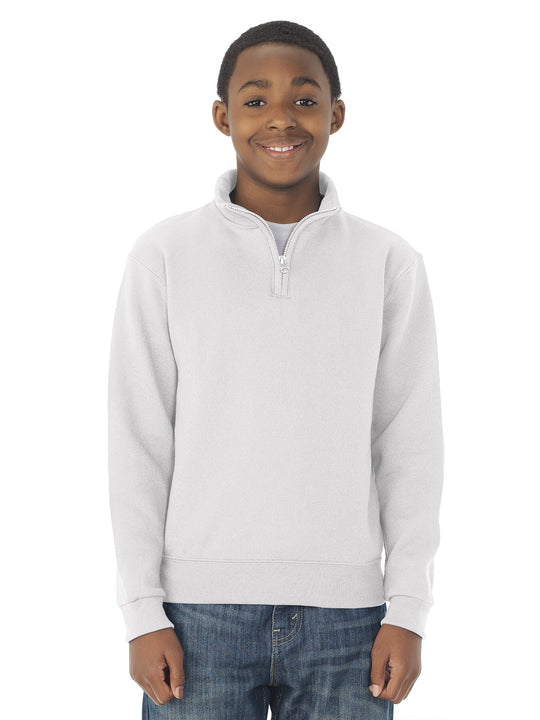 Jerzees Youth NuBlend Quarter Zip Cadet Collar Sweatshirt