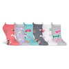 K. Bell Womens Dogs 6 Pair Pack Ankle Socks