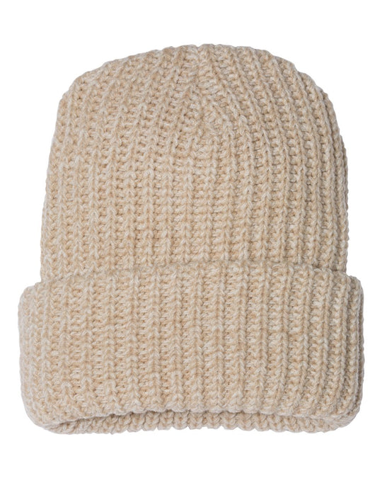 Sportsman 12 Chunky Knit Beanie, One Size, Oatmeal