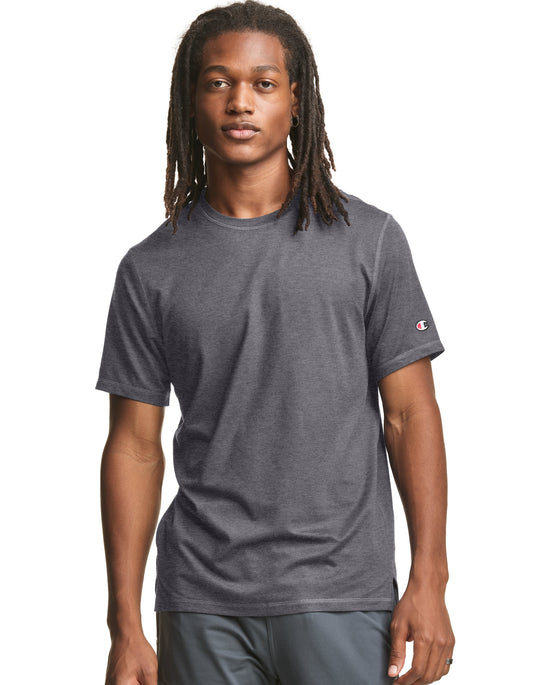 Champion Mens Short Sleeve Sport Tee, L, Black