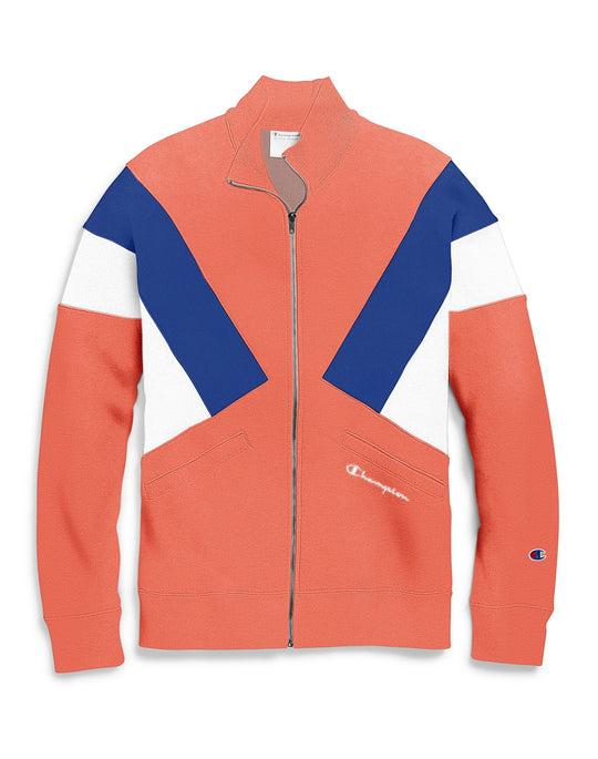 Champion Life Mens Reverse Weave Colorblock Track Jacket