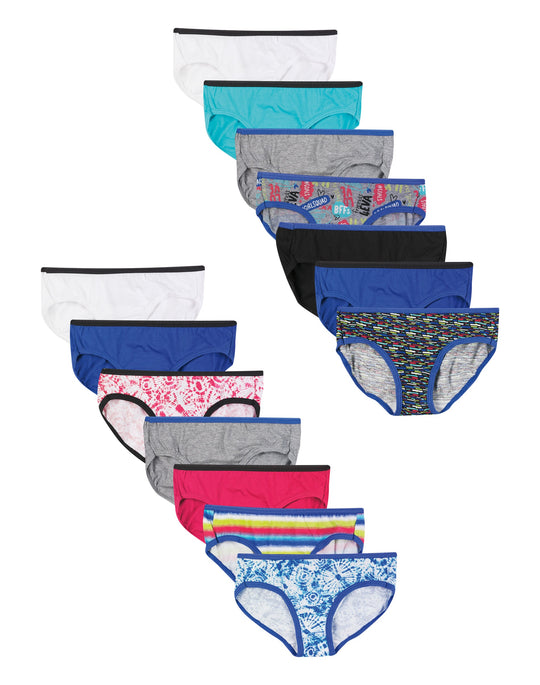 Hanes Girls Hipsters 14-Pack