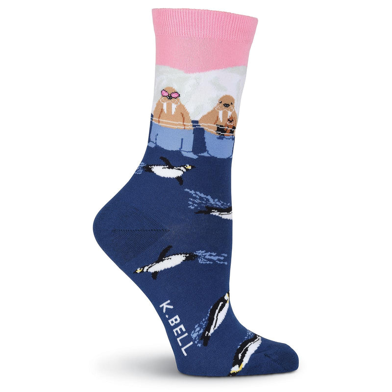 K. Bell Womens Walrus Crew Socks