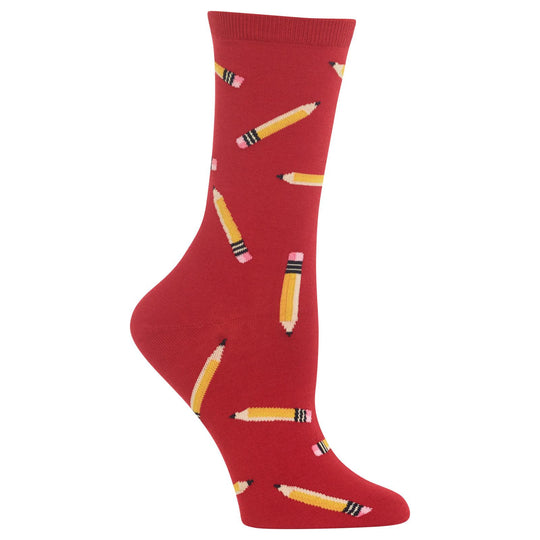 Hot Sox Womens Pencils Crew Socks