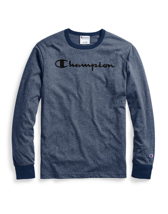 Champion Mens Heritage Heather Long-Sleeve Tee