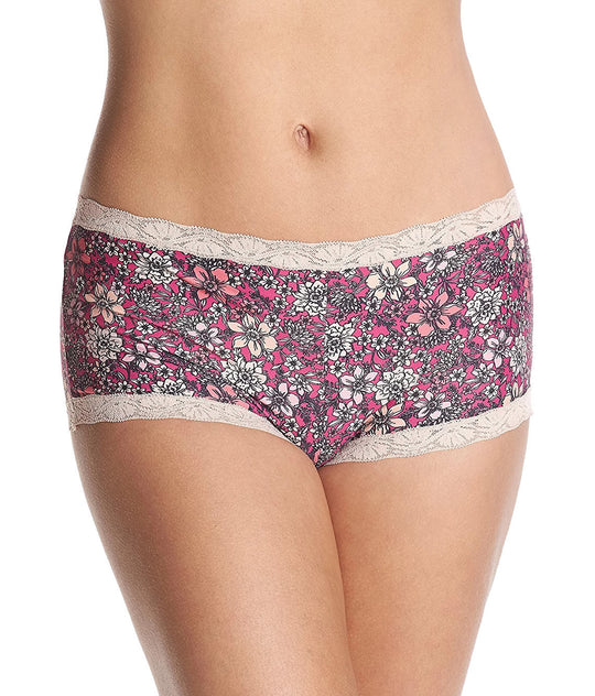 Maidenform Women`s Microfiber and Lace Boyshort