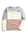 Champion Womens Powerblend Colorblock Crew