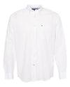Tommy Hilfiger Mens Cotton Linen Long Sleeve Shirt - 13H1910, XL, Placid Blue