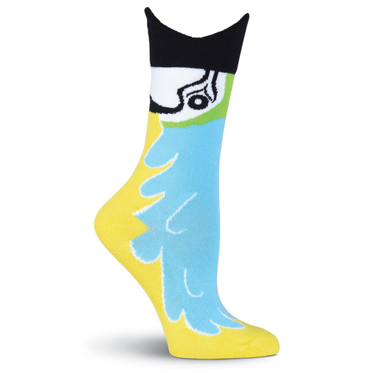 K. Bell Womens Wide Mouth Macaw Crew Socks