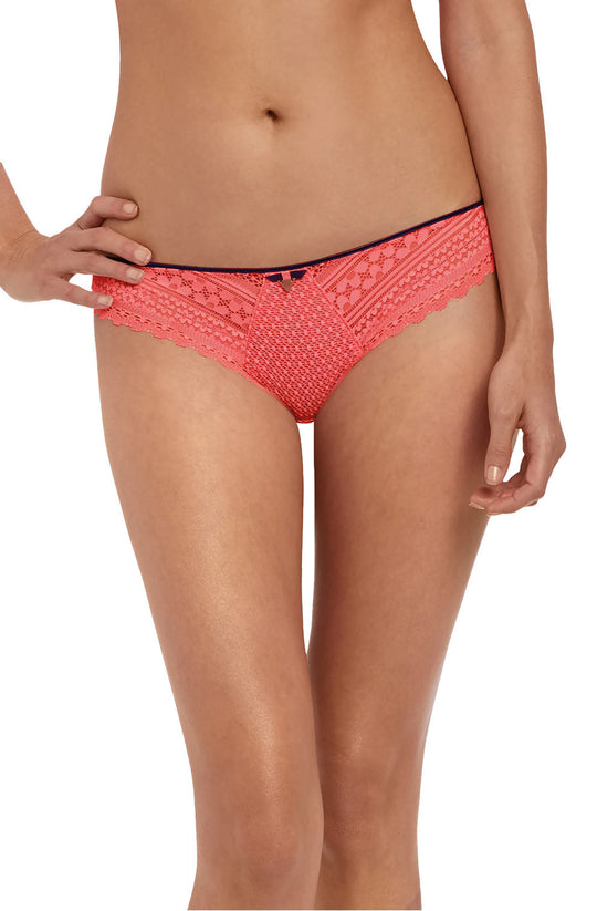 Freya Womens Daisy Lace Brazilian Thong Panty