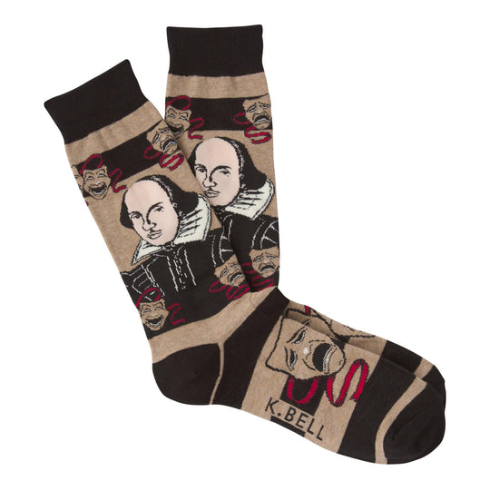 K. Bell Mens Shakespeare Crew Socks
