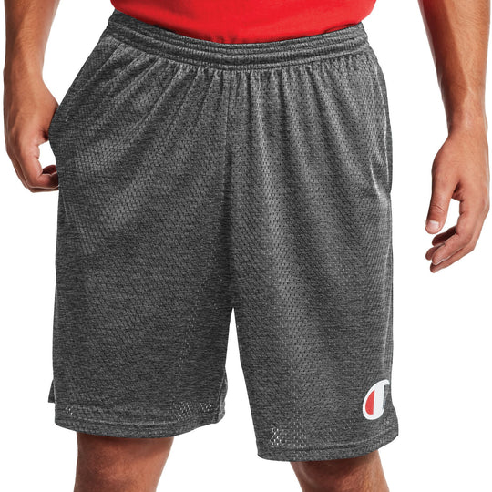 Champion Mens Long Mesh Shorts with Pockets