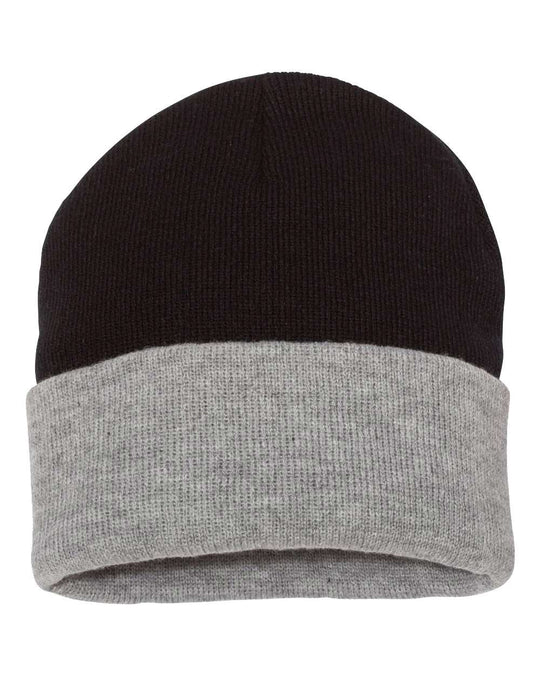 Sportsman 12 Knit Beanie, One Size, Heather/Navy