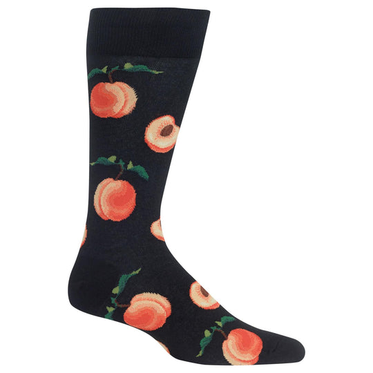 Hot Sox Mens Peaches Crew Socks