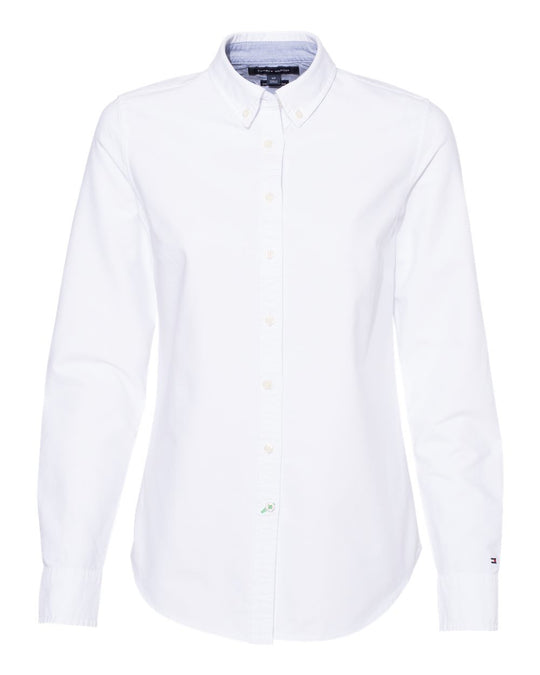 Tommy Hilfiger Womens New England Solid Oxford Shirt - 13H4378