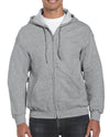 Gildan Mens DryBlend Full Zip Hooded Sweatshirt, L, Sport Grey