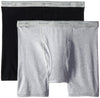 Fruit of the Loom Men`s 2-Pack Big Man Black/Grey Boxer Brief