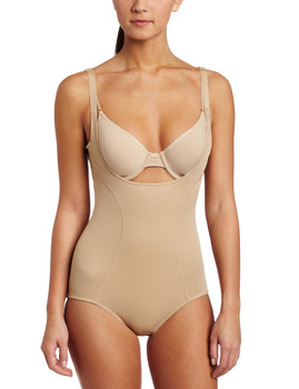 Flexees Womens Pretty Shapewear Embellished Unlined Body Briefer, 42C 