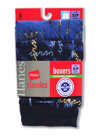 Hanes Classics Boys ComfortSoft Printed Knit Boxer (Novelty)
