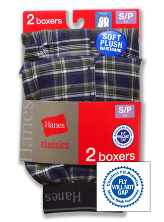 Hanes Classics Boys P2 Exposed Waistband Boxer
