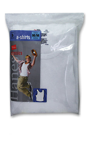Hanes Boys Classics White A-Shirt