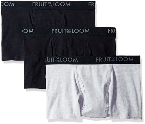 Fruit of the Loom Mens Breathable 3-Pack Short Leg Boxer Brief