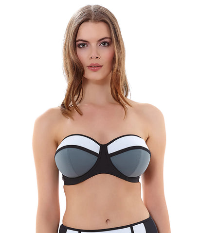 Freya Womens Bondi Underwire Pandded Bandeau Bikini Top