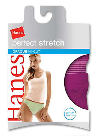 Hanes Perfect Panty Opaque Hi-Cut