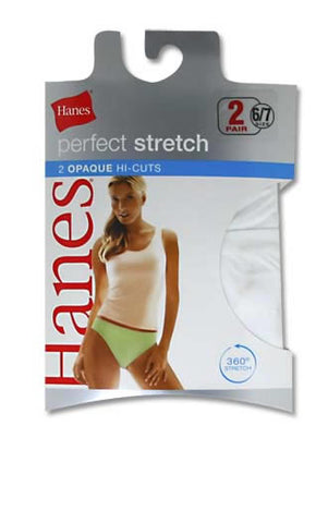 Hanes Perfect Panty Opaque Hi-Cut